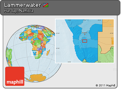 Political Location Map of Lammerwater
