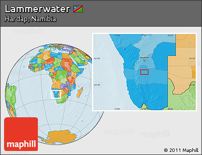 Political Location Map of Lammerwater