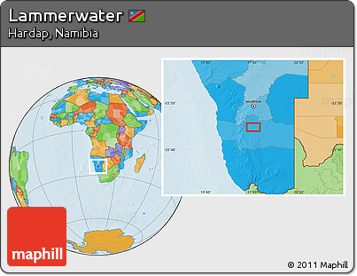 Political Location Map of Lammerwater