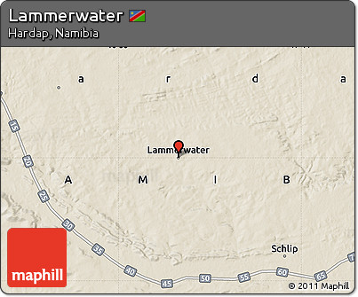 Shaded Relief Map of Lammerwater