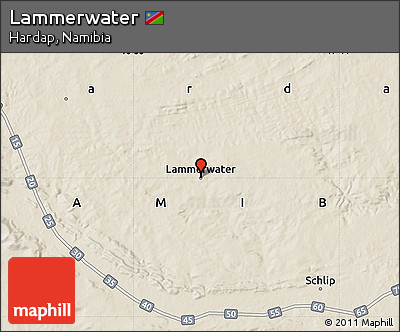 Shaded Relief Map of Lammerwater