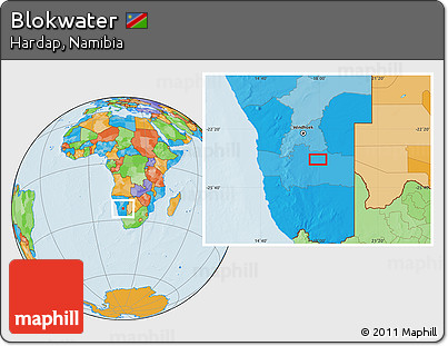 Political Location Map of Blokwater