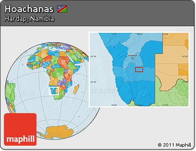 Political Location Map of Hoachanas