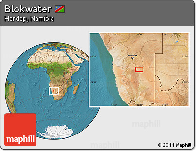 Satellite Location Map of Blokwater