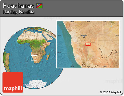 Satellite Location Map of Hoachanas