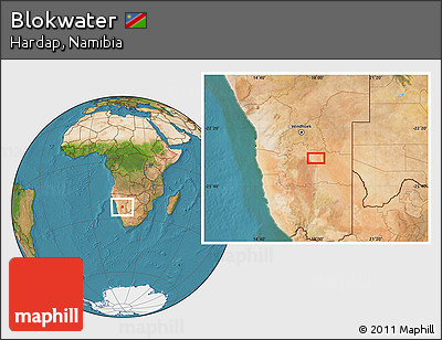 Satellite Location Map of Blokwater