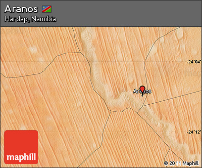 Satellite Map of Aranos