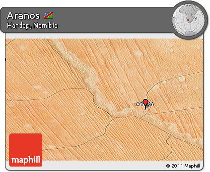Satellite Panoramic Map of Aranos