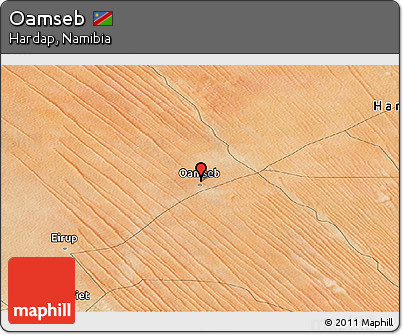 Satellite Panoramic Map of Oamseb