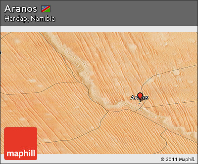 Satellite Panoramic Map of Aranos