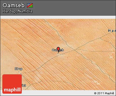 Satellite Panoramic Map of Oamseb