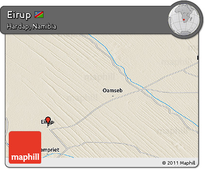 Shaded Relief Panoramic Map of Eirup