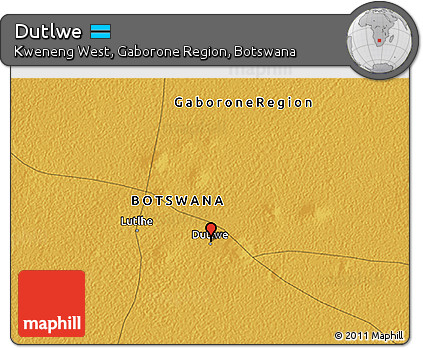 Physical 3D Map of Dutlwe