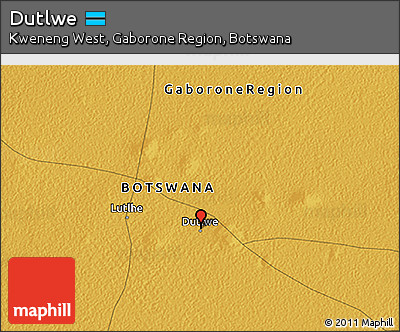 Physical 3D Map of Dutlwe