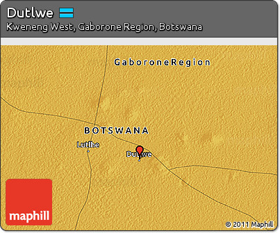 Physical 3D Map of Dutlwe