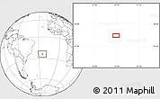 Blank Location Map of the area around 24° 2' 59" S, 24° 34' 30" W