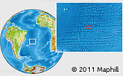 Physical Location Map of the area around 24° 2' 59" S, 24° 34' 30" W