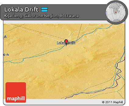 Physical Panoramic Map of Lokala Drift