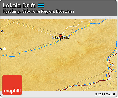Physical Panoramic Map of Lokala Drift