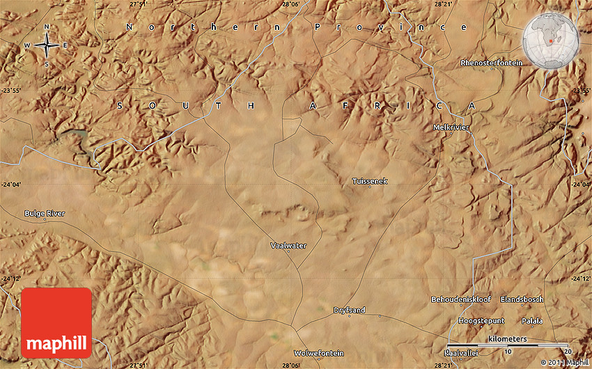 Satellite Map of Vaalwater