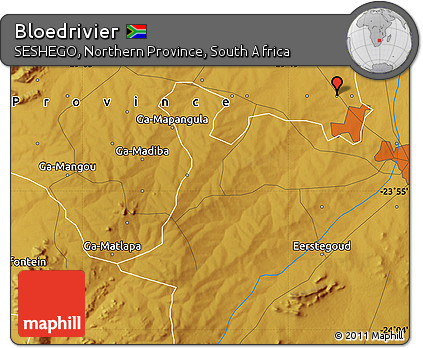 Physical Map of Bloedrivier
