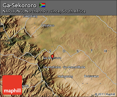 Satellite Map of Ga-Sekororo