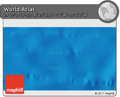 Physical 3D Map of the Area around 24° 2' 59" S, 30° 31' 29" W