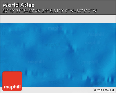 Shaded Relief 3D Map of the Area around 24° 2' 59" S, 30° 31' 29" W