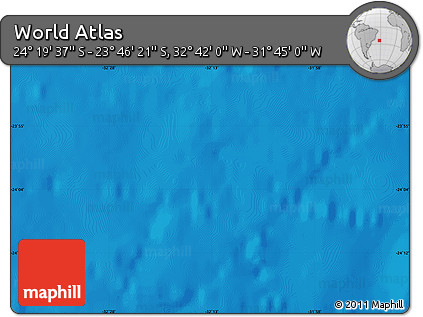 Physical Map of the Area around 24° 2' 59" S, 32° 13' 30" W