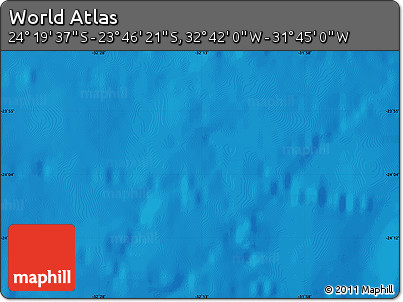 Physical Map of the Area around 24° 2' 59" S, 32° 13' 30" W