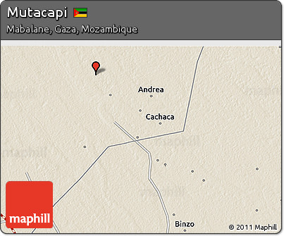 Shaded Relief 3D Map of Mutacapi