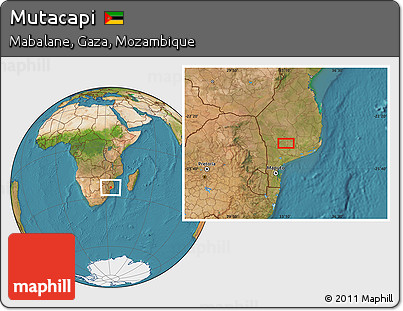 Satellite Location Map of Mutacapi