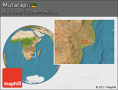 Satellite Location Map of Mutacapi