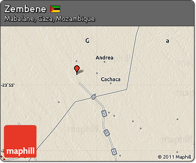 Shaded Relief Map of Zembene