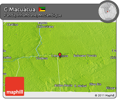 Physical Panoramic Map of C Macuácua