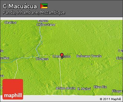 Physical Panoramic Map of C Macuácua