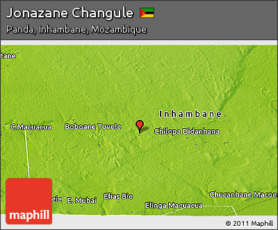 Physical Panoramic Map of Jonazane Changule