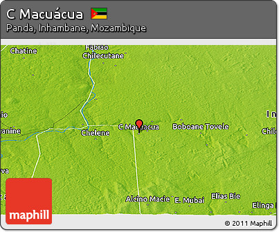 Physical Panoramic Map of C Macuácua