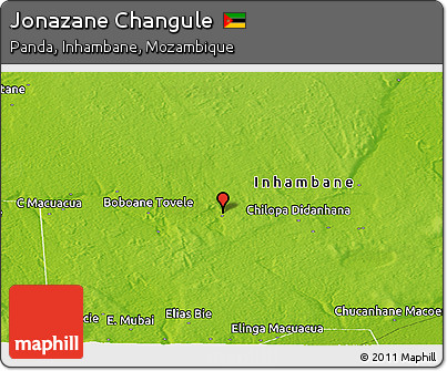 Physical Panoramic Map of Jonazane Changule