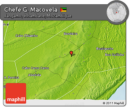 Physical 3D Map of Chefe G. Macovela