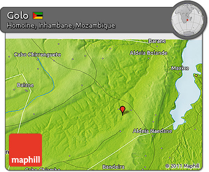 Physical 3D Map of Golo