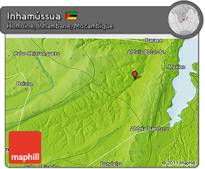 Physical 3D Map of Inhamússua