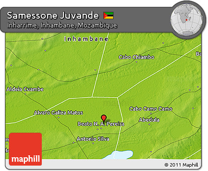 Physical 3D Map of Samessone Juvande