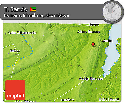 Physical 3D Map of T. Sando