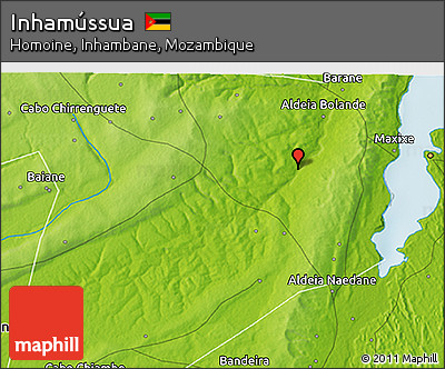 Physical 3D Map of Inhamússua