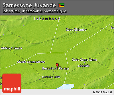 Physical 3D Map of Samessone Juvande