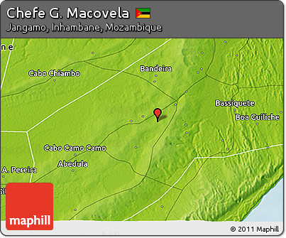 Physical 3D Map of Chefe G. Macovela