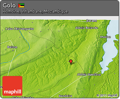 Physical 3D Map of Golo