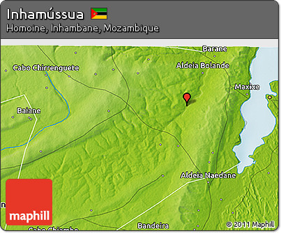 Physical 3D Map of Inhamússua