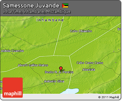 Physical 3D Map of Samessone Juvande